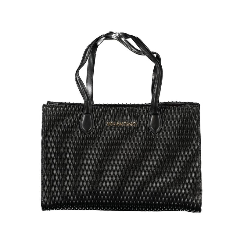 Mario Valentino Black Polyethylene Handbag - Sustainable Luxury