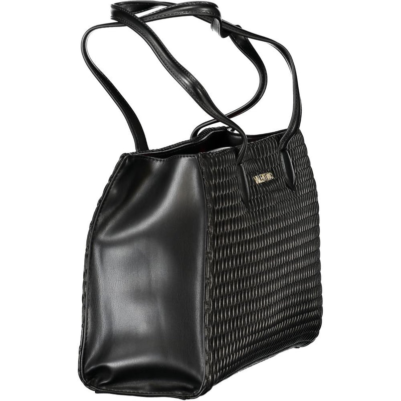 Mario Valentino Black Polyethylene Handbag - Sustainable Luxury