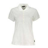 North Sails Polo Shirt Femme Blanc en Coton - Élégance Durable