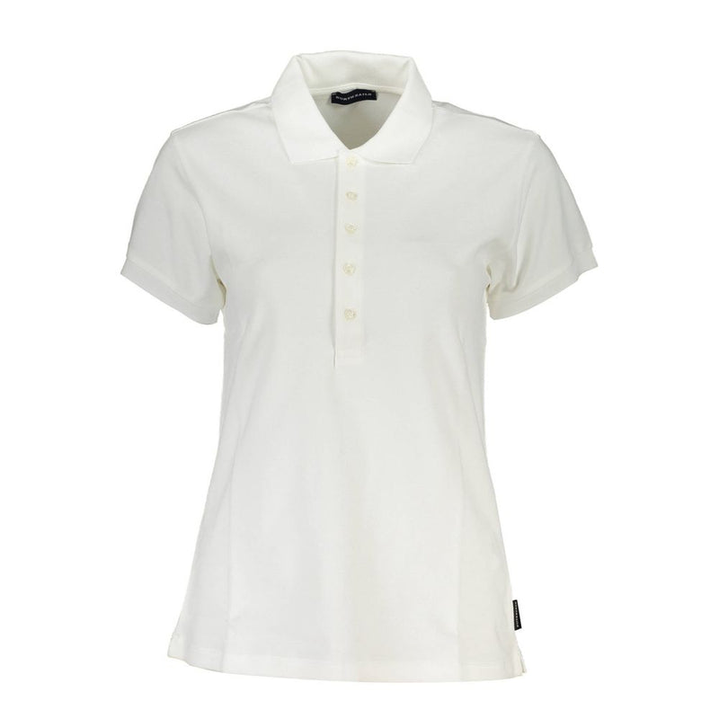 North Sails White Cotton Women Polo Shirt - Sustainable Elegance