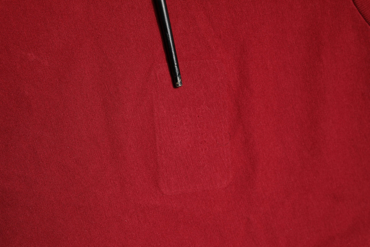 T-shirt rouge en coton à manches courtes et col rond de Dolce &amp; Gabbana