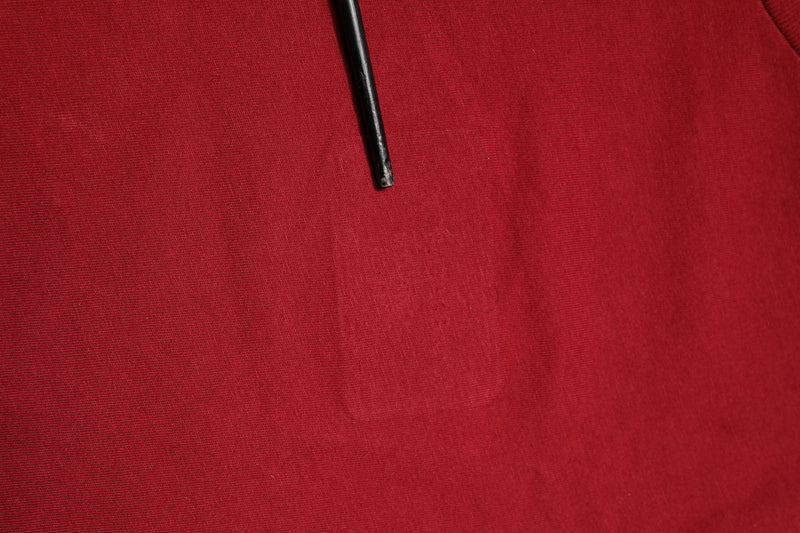 T-shirt rouge en coton à manches courtes et col rond de Dolce &amp; Gabbana