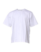 T-shirt blanc en coton à manches courtes et col rond de Dolce &amp; Gabbana