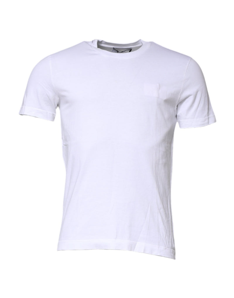 Dolce &amp; Gabbana wit katoenen heren T-shirt met ronde hals