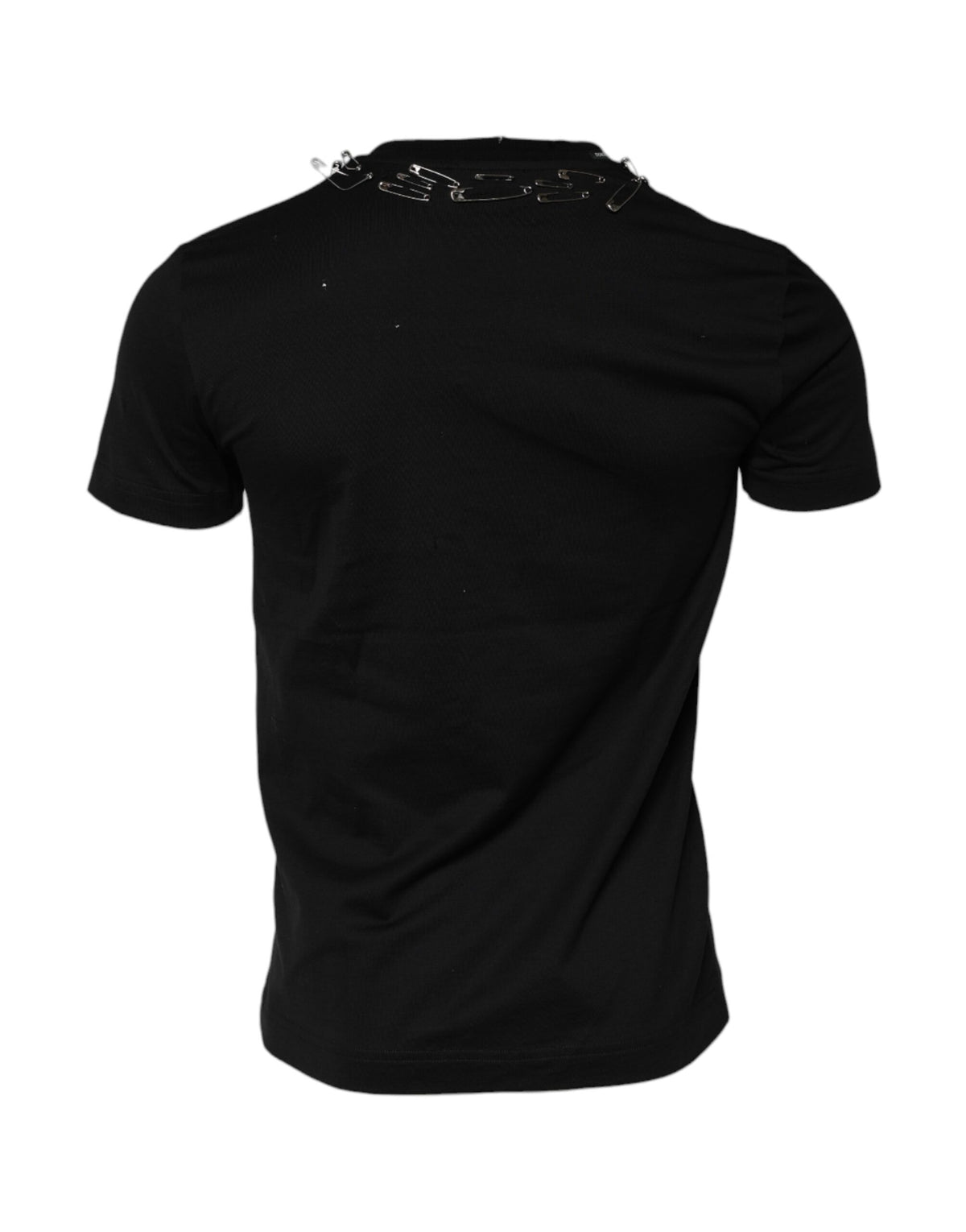 T-shirt à manches courtes noir avec logo brodé de Dolce &amp; Gabbana