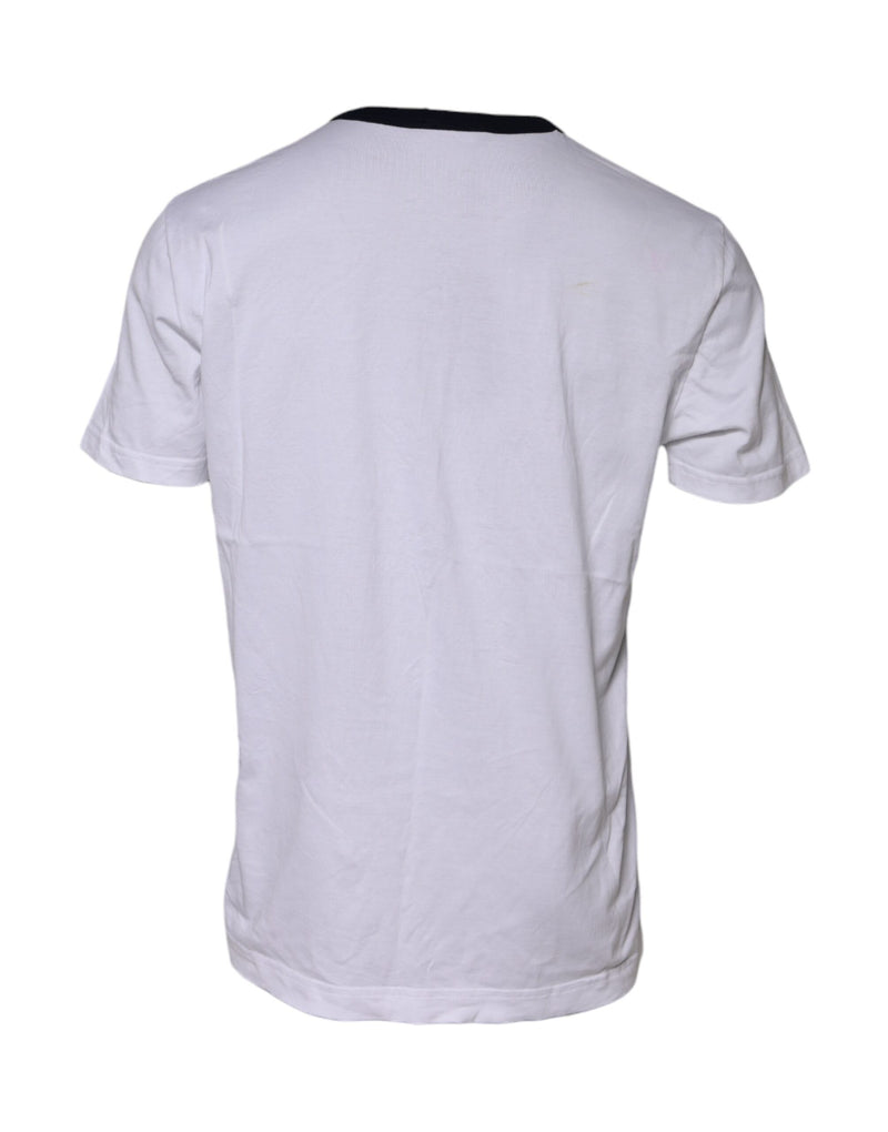 Dolce & Gabbana White DG Logo Print Short Sleeve T-shirt