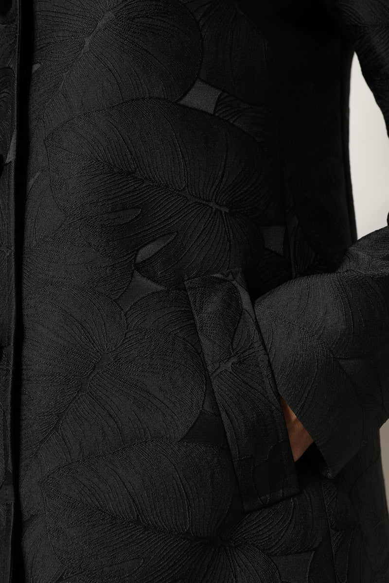 Dolce & Gabbana Trench Coat Noir à Boutonnage Simple