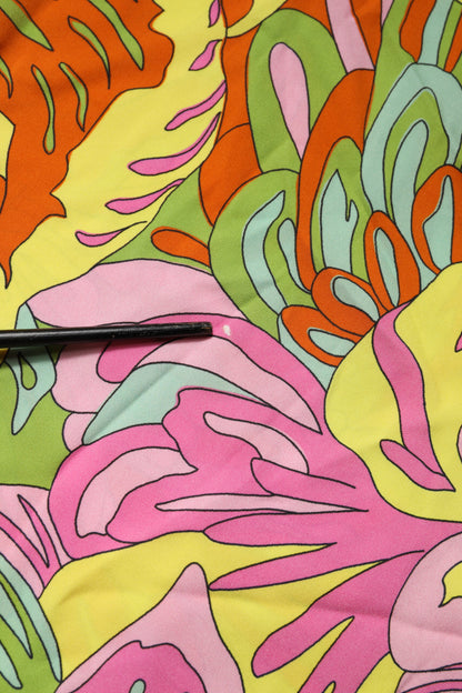 Dolce & Gabbana Multicolor Floral Round Neck Sleeveless Top