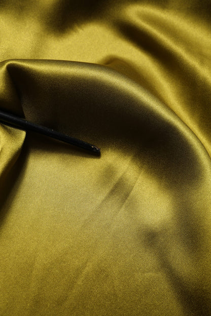 Dolce & Gabbana Green Ascot Collar Long Sleeves Blouse Top