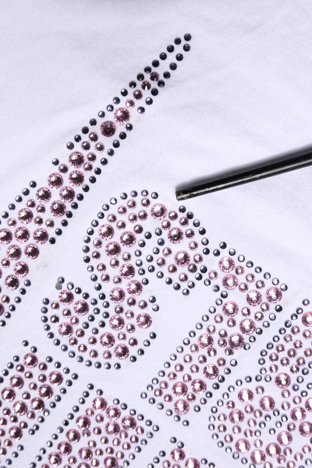 T-shirt à col rond blanc Philipp Plein avec embellissements