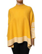 SIGNS Yellow Stripe Long Sleeve Overcoat Pullover Sweater