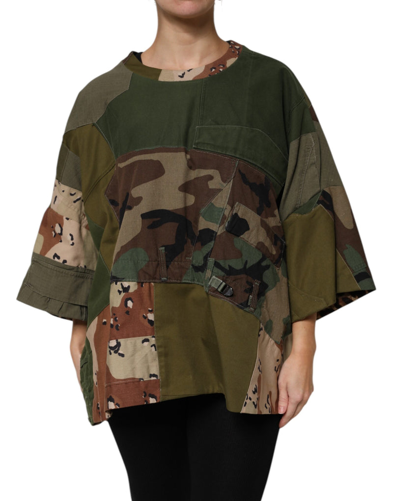 Dolce & Gabbana T-shirt Oversized Multicolor Camouflage
