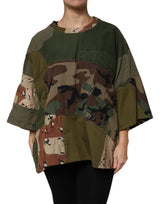 Dolce & Gabbana T-shirt Oversized Multicolor Camouflage