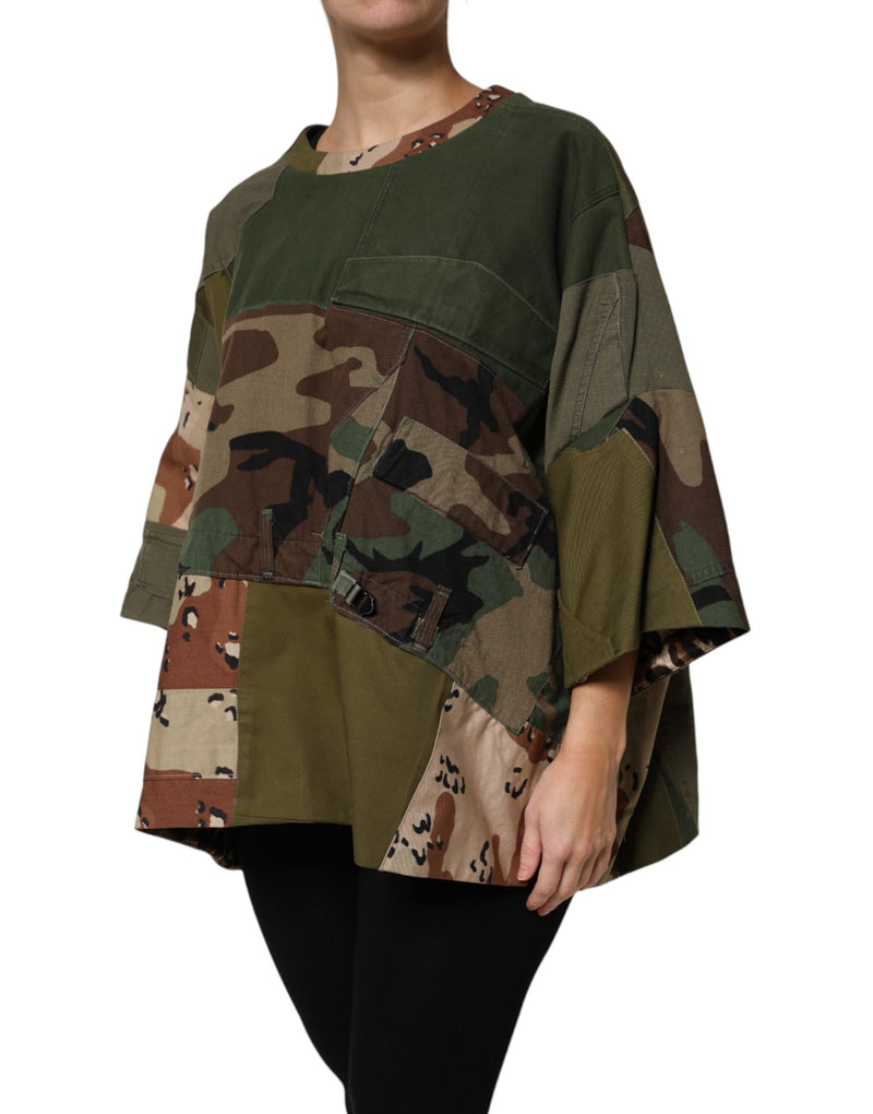Dolce & Gabbana T-shirt Oversized Multicolor Camouflage