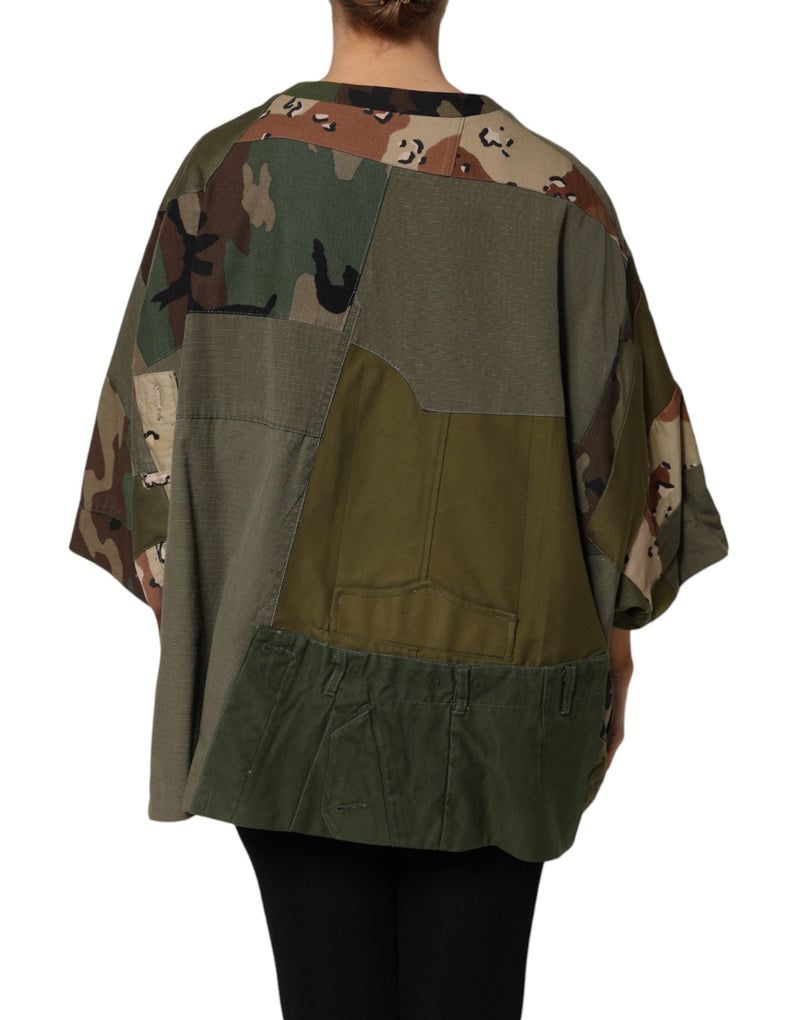 Dolce & Gabbana T-shirt Oversized Multicolor Camouflage