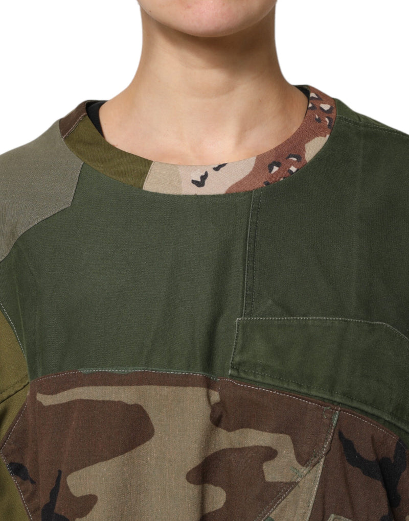 Dolce & Gabbana T-shirt Oversized Multicolor Camouflage