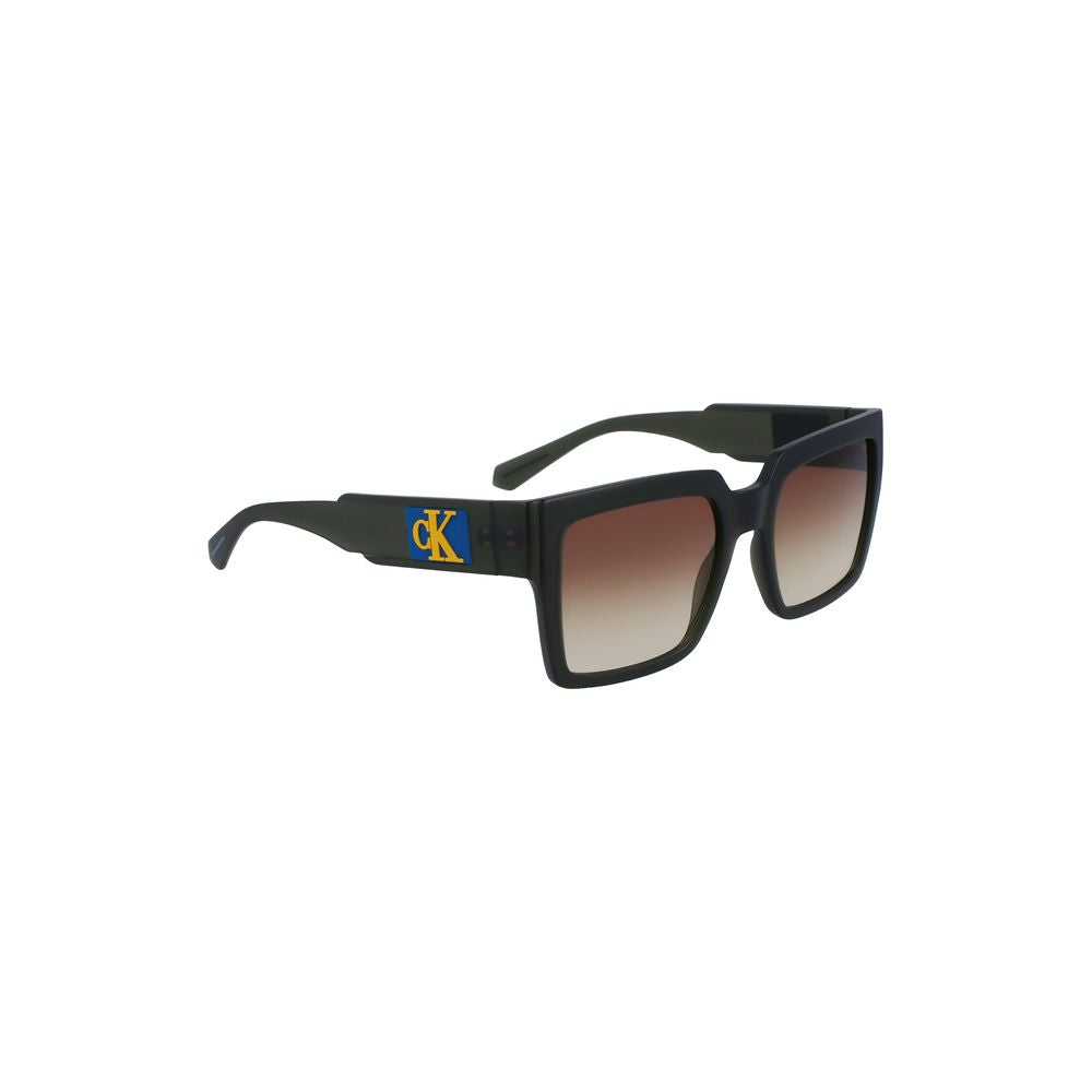 Lunettes de soleil en plastique marron pour femmes Calvin Klein