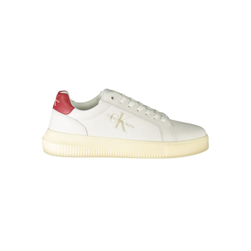 Calvin Klein White Polyester Sneaker - Écologique et Stylé