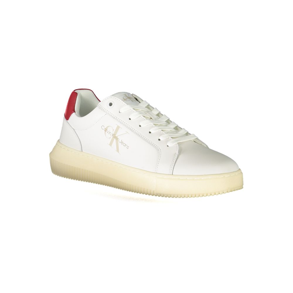 Calvin Klein White Polyester Sneaker - Écologique et Stylé
