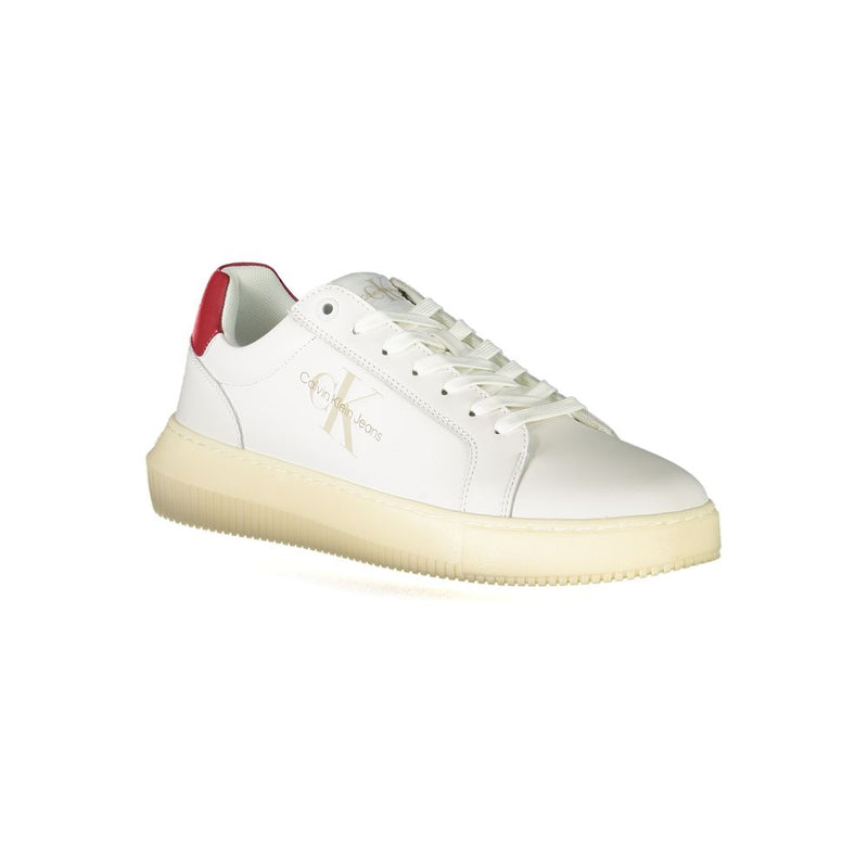 Calvin Klein White Polyester Sneaker - Écologique et Stylé