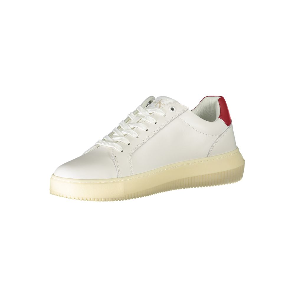 Calvin Klein White Polyester Sneaker - Écologique et Stylé