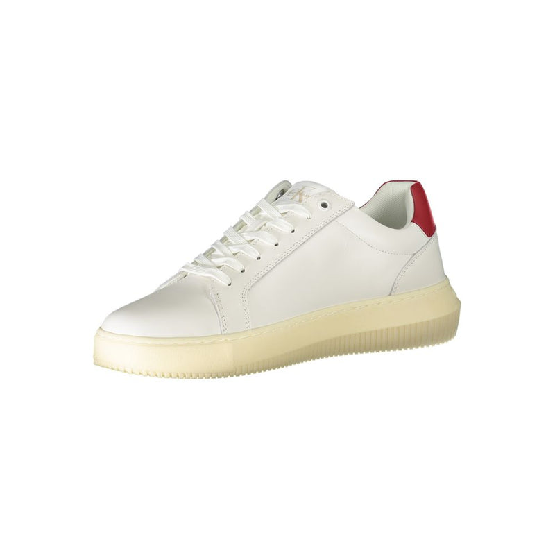 Calvin Klein White Polyester Sneaker - Écologique et Stylé