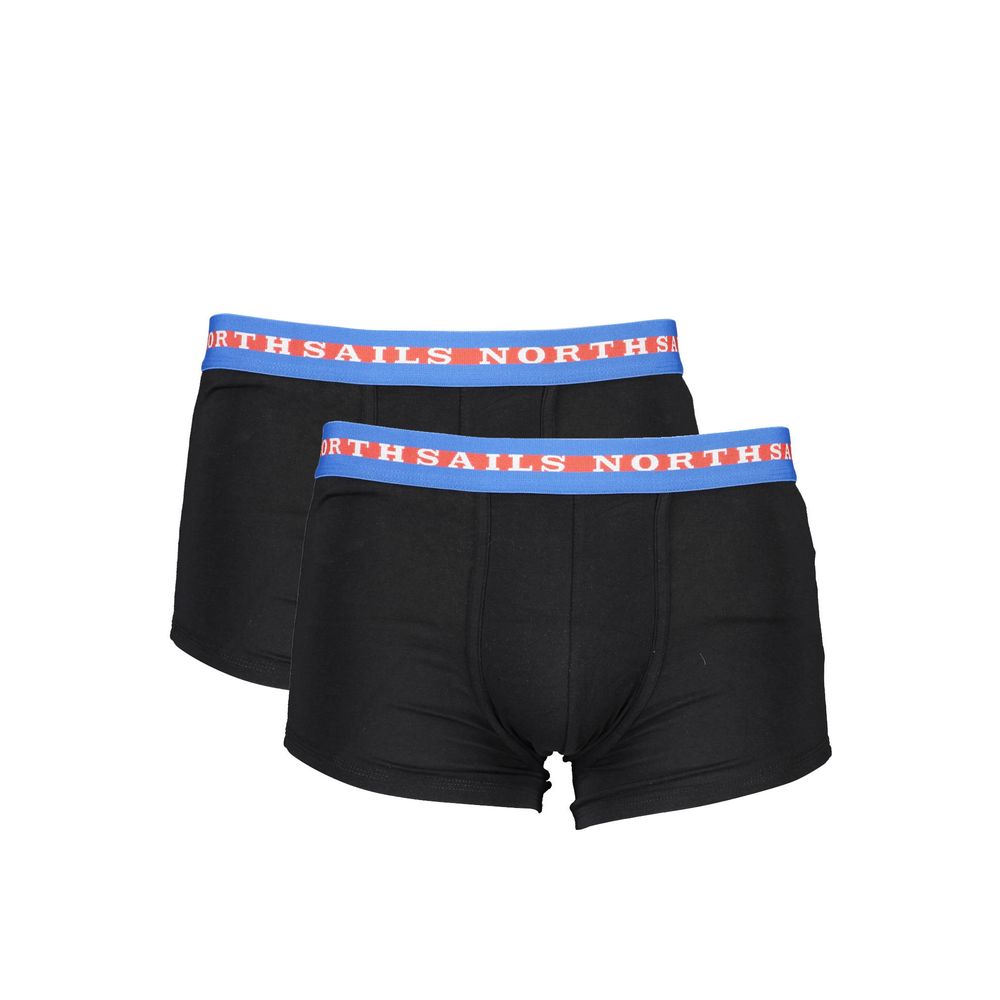 North Sails Black Cotton Boxer Briefs for Men