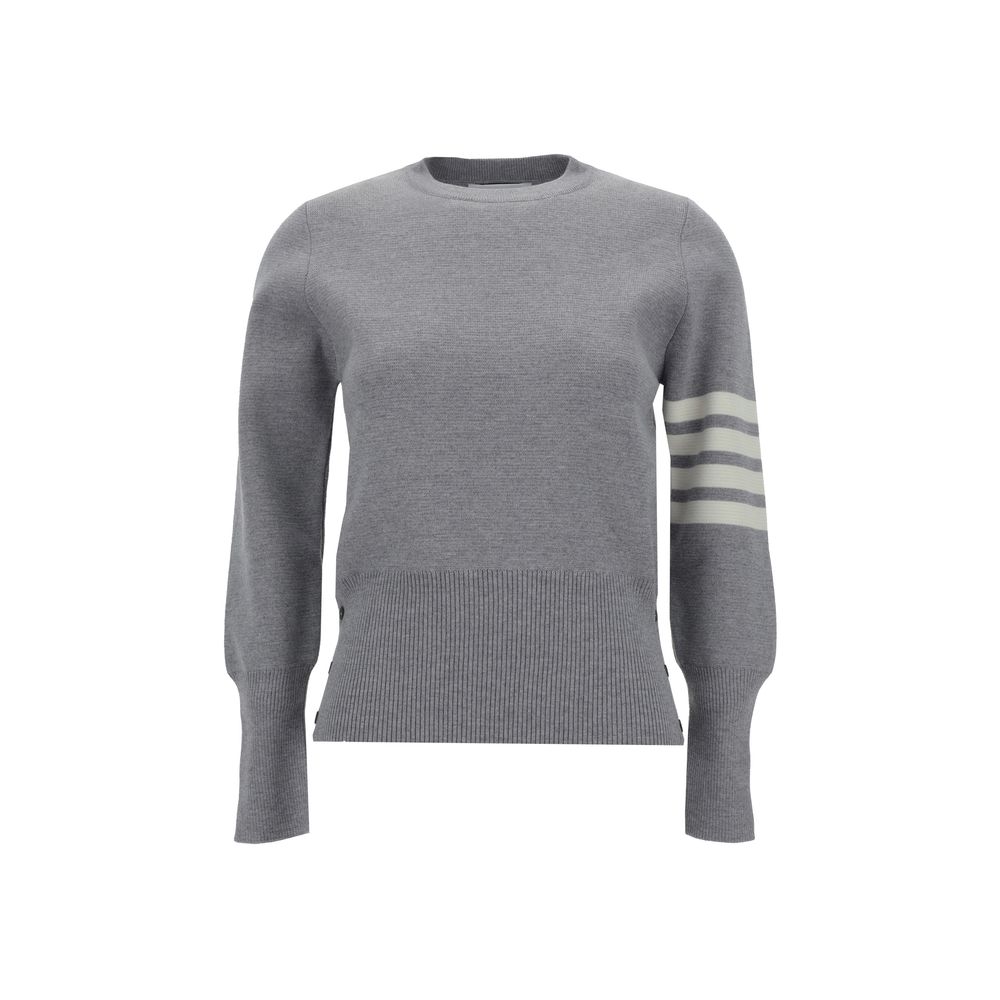 Thom Browne Virgin Wool Sweater - Iconic Style and Comfort
