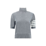 Thom Browne Virgin Wool Turtleneck Sweater - Élégance Intemporelle