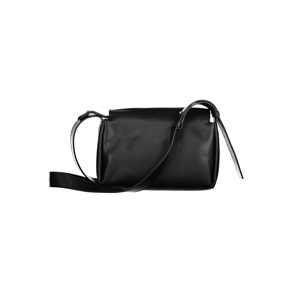 Calvin Klein Black Polyester Handbag - Adjustable & Stylish