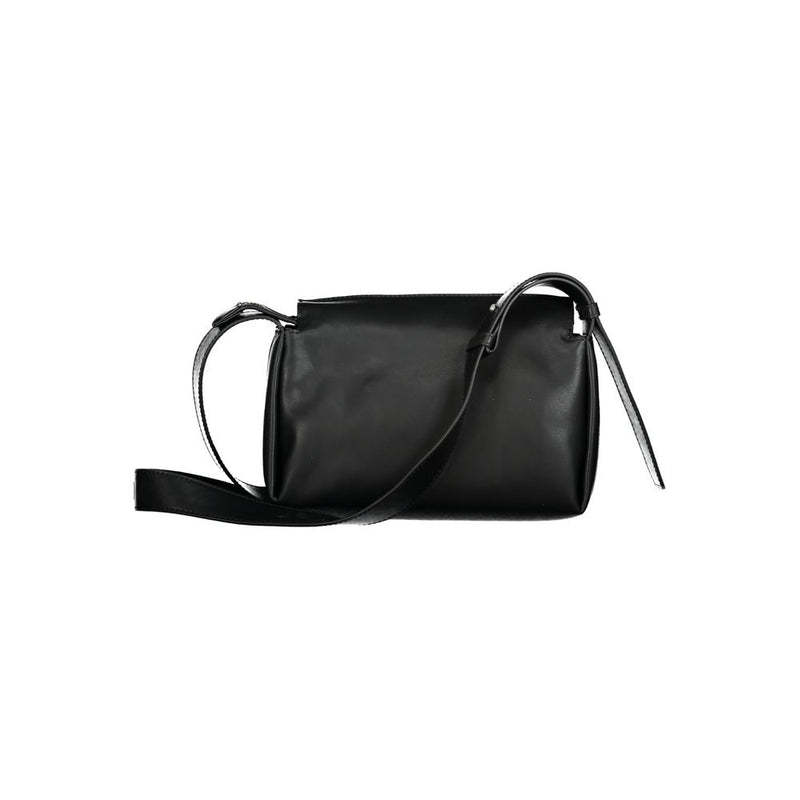 Calvin Klein Black Polyester Handbag - Adjustable & Stylish