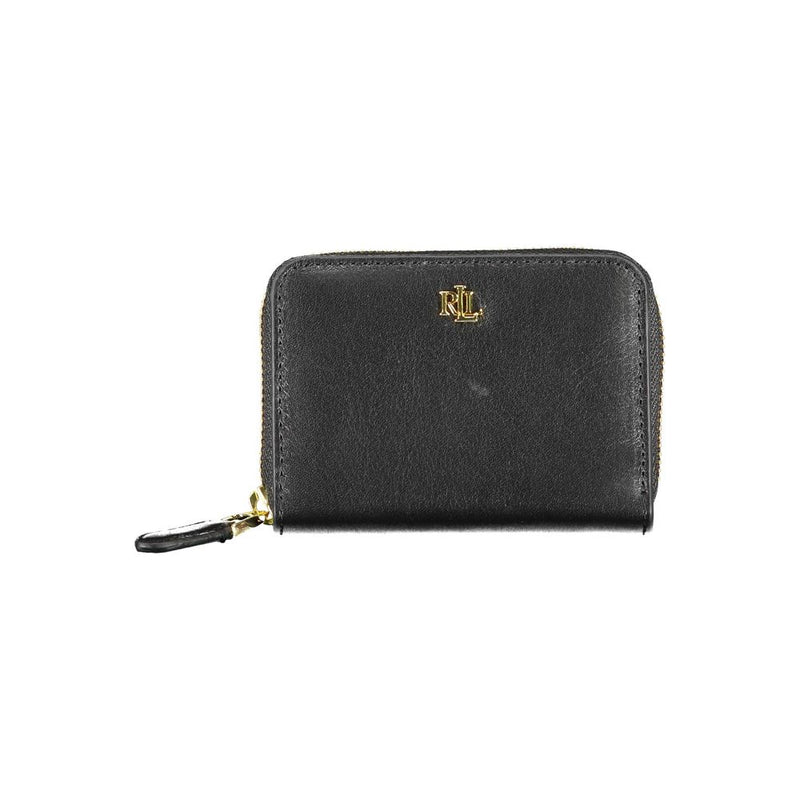 Ralph Lauren Black Leather Wallet - Élégance et Fonctionnalité