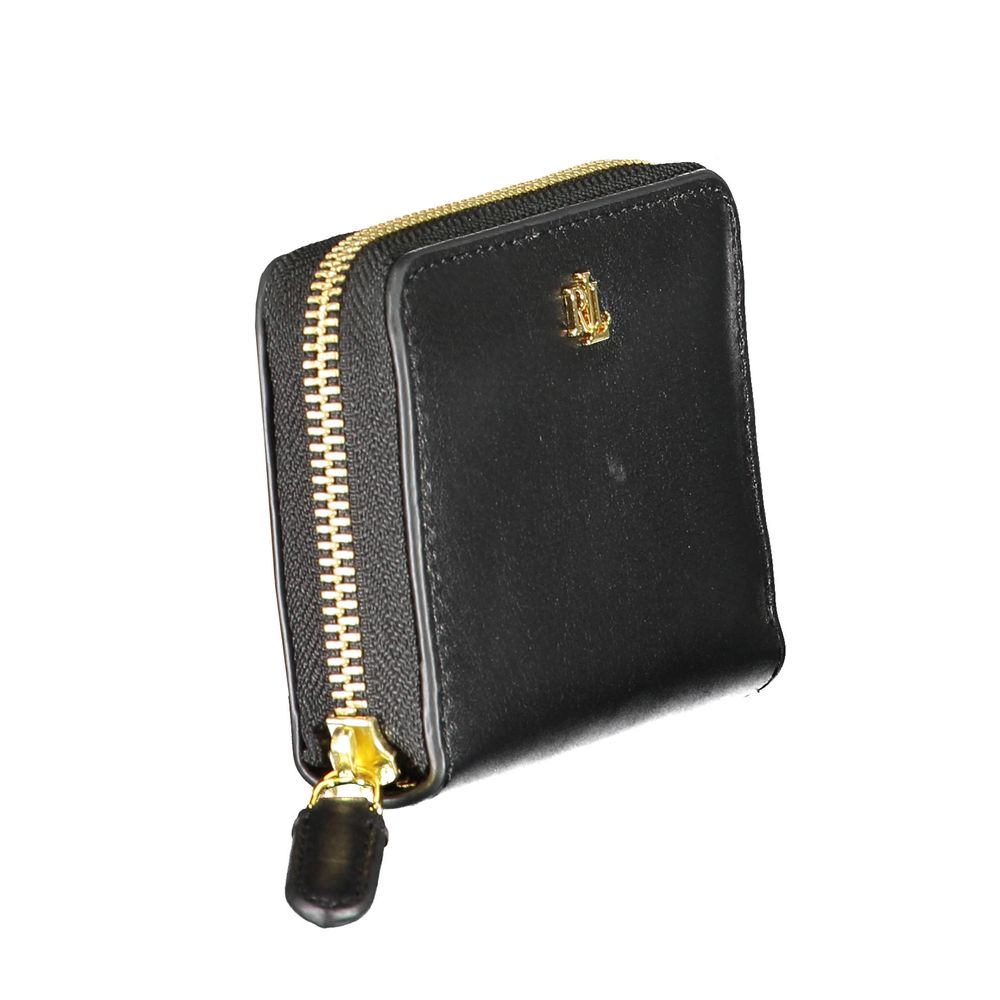 Ralph Lauren Black Leather Wallet - Élégance et Fonctionnalité