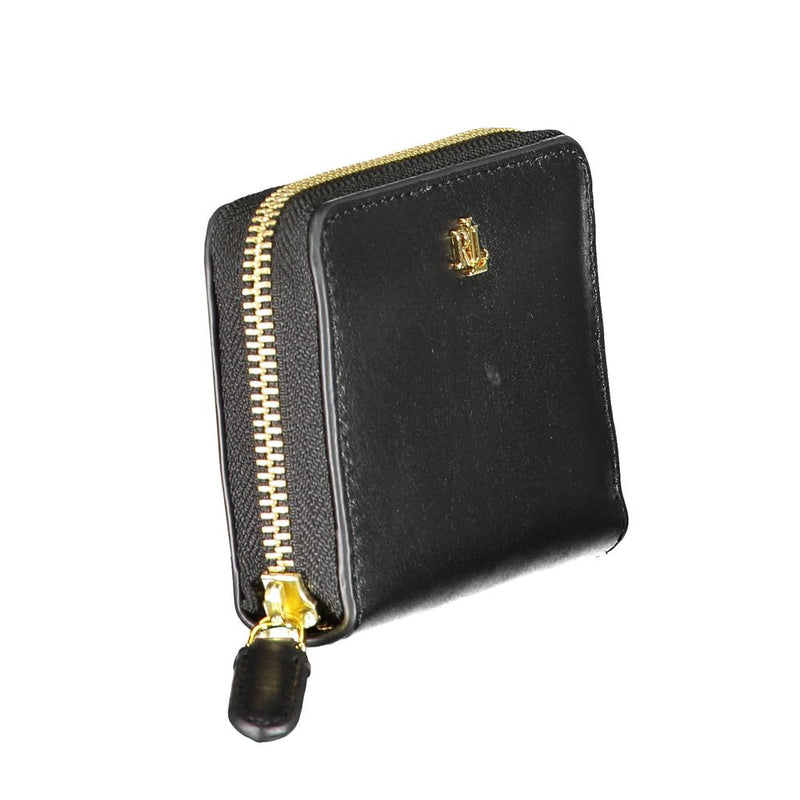 Ralph Lauren Black Leather Wallet - Élégance et Fonctionnalité