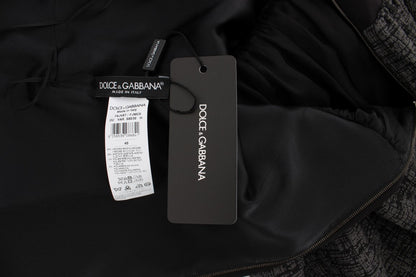 Robe longue noire et grise, style fourreau, Dolce & Gabbana
