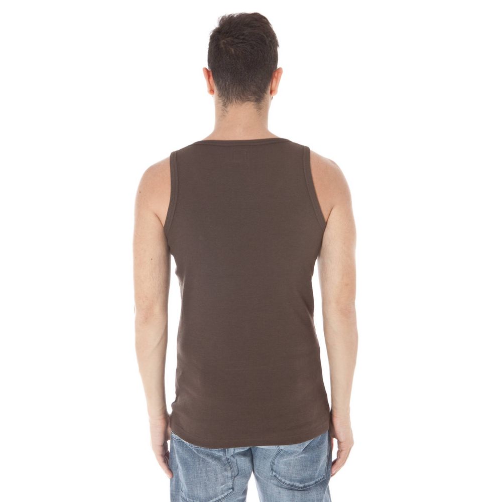 T-shirt en coton brun Zuelements