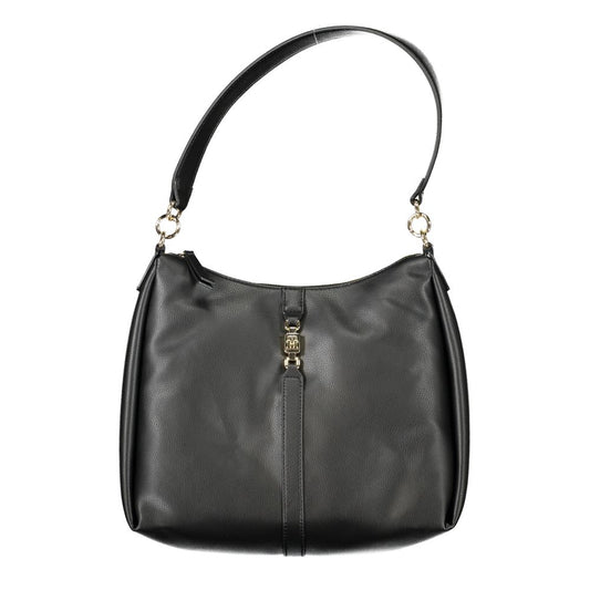 Tommy Hilfiger Zwarte Polyester Handtas
