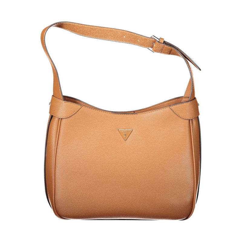 Guess Jeans Brown Polyethylene Fedora Handbag for Women
