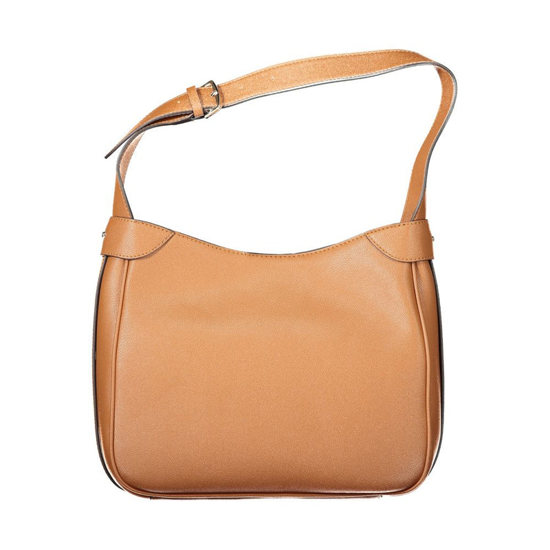 Guess Jeans Brown Polyethylene Fedora Handbag for Women