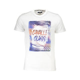 T-shirt homme en coton blanc Cavalli Class