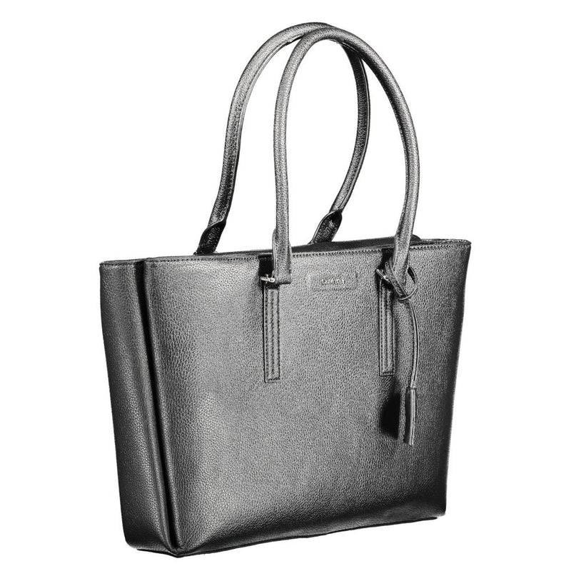 Calvin Klein Black Polyethylene Women Handbag - Eco-Friendly Elegance