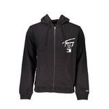 Pull en coton noir pour homme Tommy Hilfiger avec capuche et poches zippées