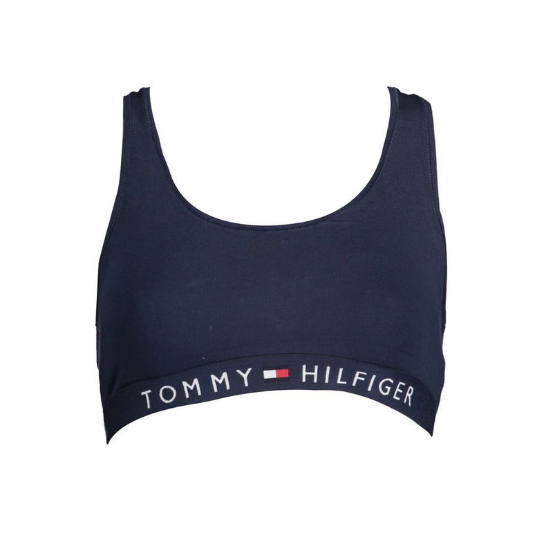 Tommy Hilfiger Blue Cotton Women Sports Bra - Comfort & Style