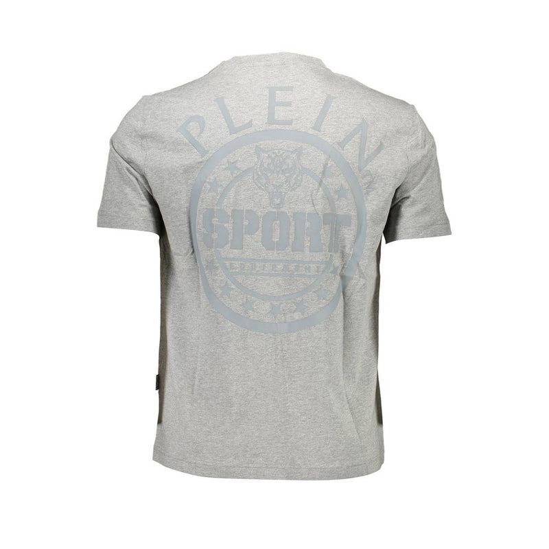 T-shirt homme en coton gris Plein Sport