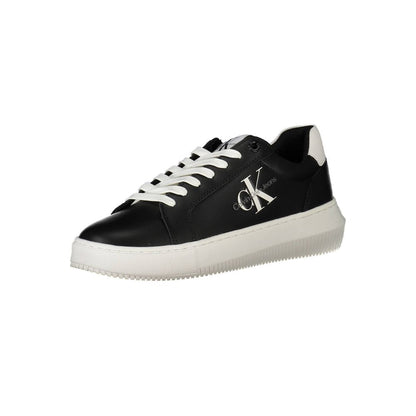 Sneaker en cuir noir pour femme de Calvin Klein
