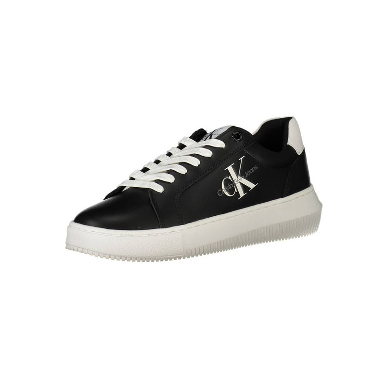Calvin Klein Black Leather Women Sneaker - Stylish & Sustainable