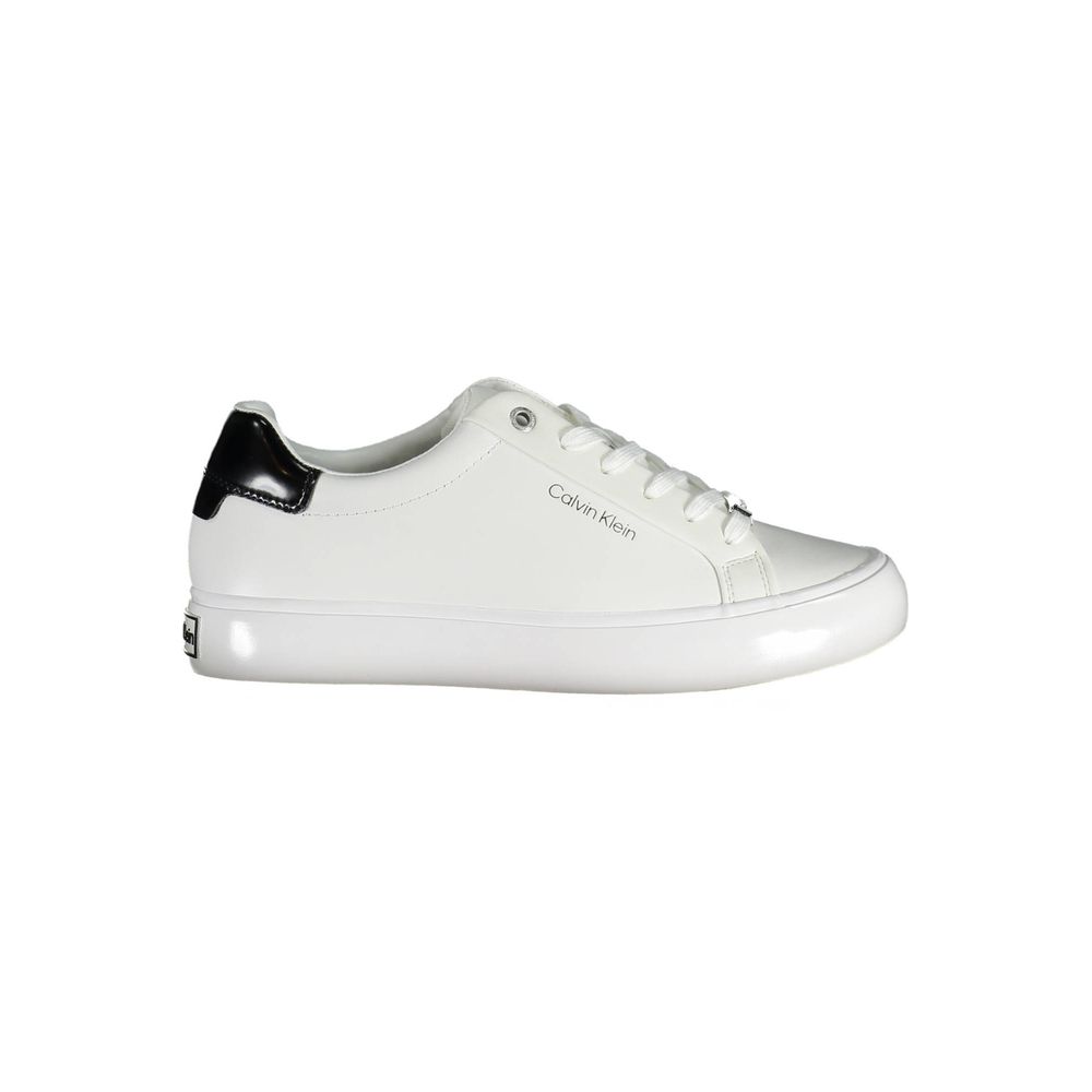 Calvin Klein White Leather Women Sneaker - Eco-Friendly Style