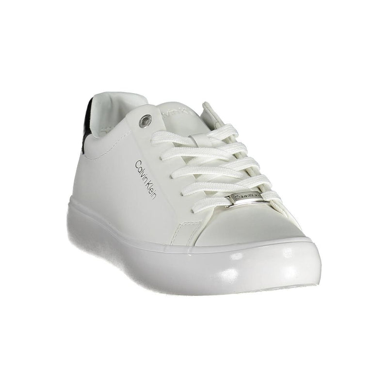 Calvin Klein White Leather Women Sneaker - Eco-Friendly Style
