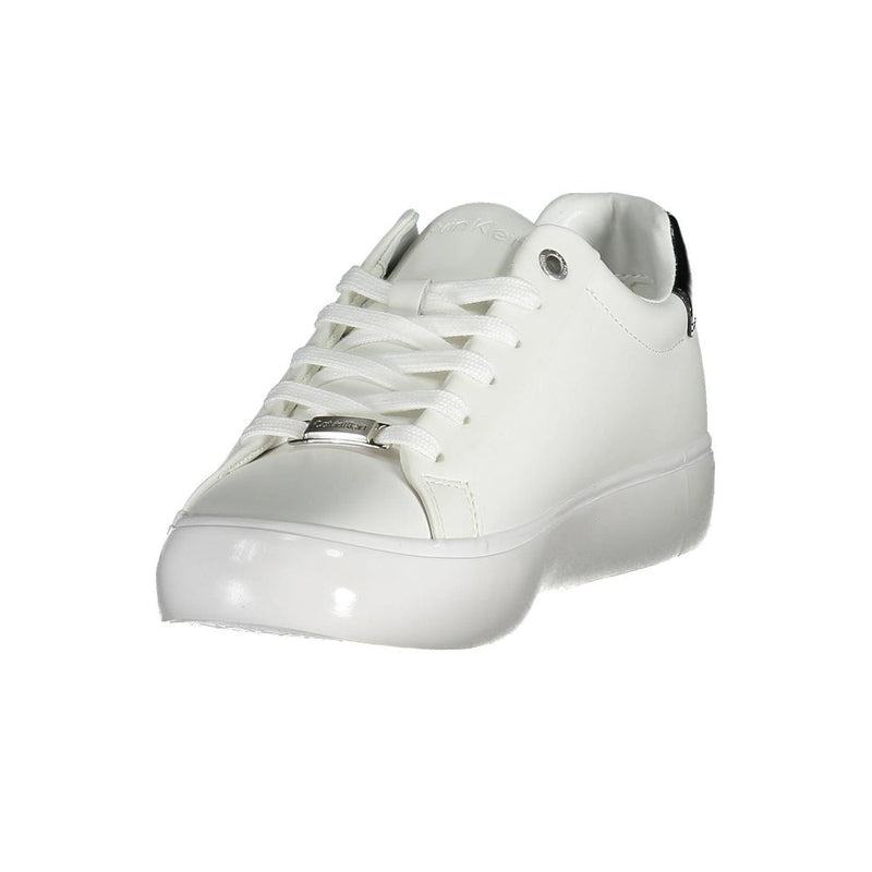 Calvin Klein White Leather Women Sneaker - Eco-Friendly Style