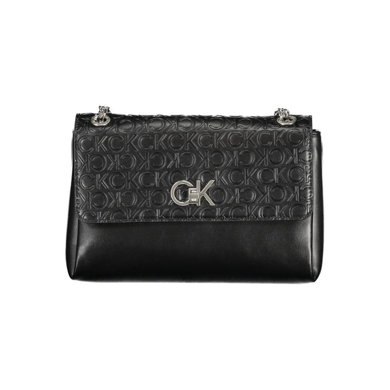 Calvin Klein Black Polyester Handbag - Eco-Friendly and Stylish